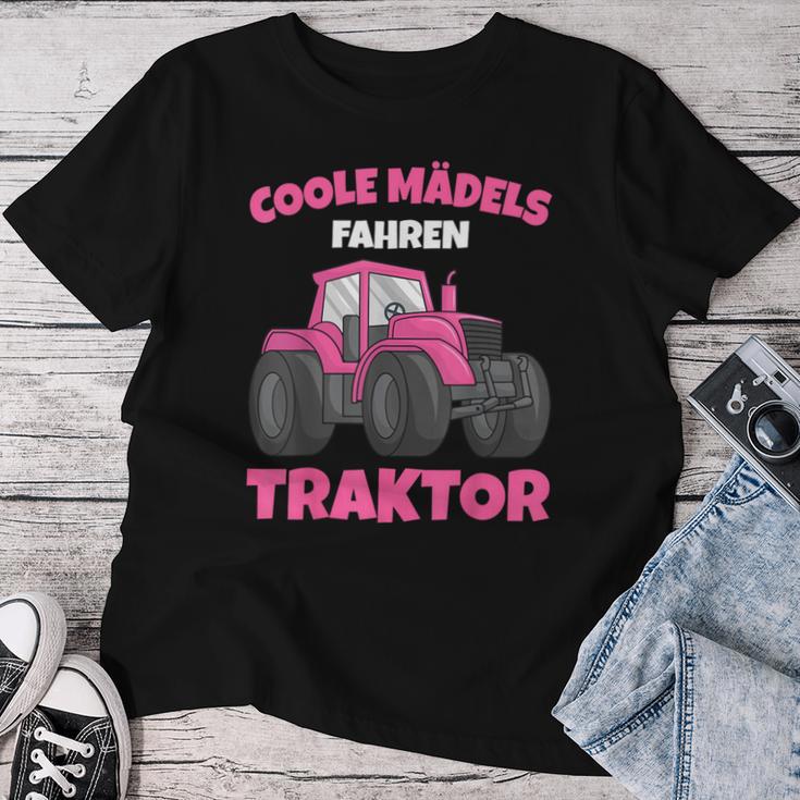 Coole Mädels Driving Tractor Children's Girls' T-shirt Frauen Lustige Geschenke