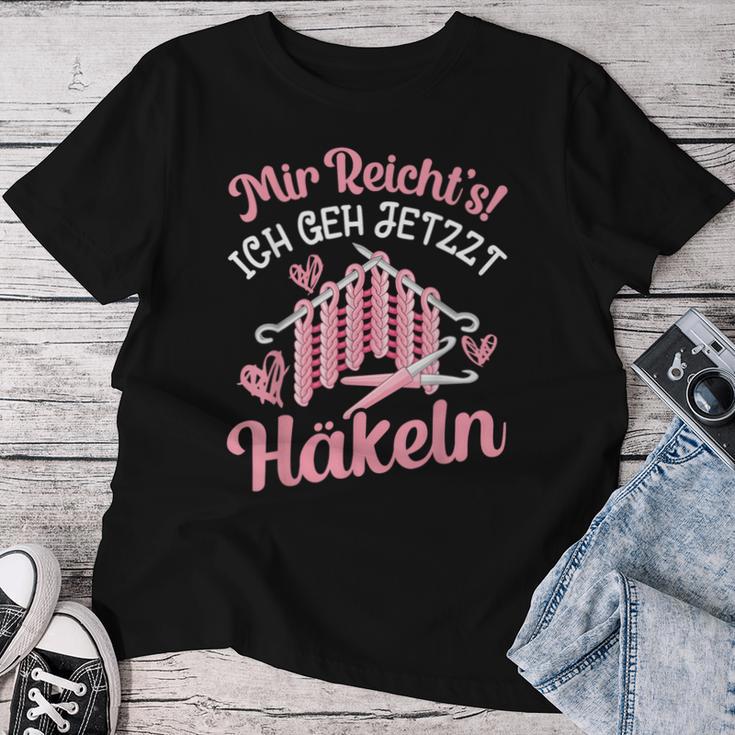 Crochet Knitting Saying Wool Needle Women's T-shirt Frauen Lustige Geschenke