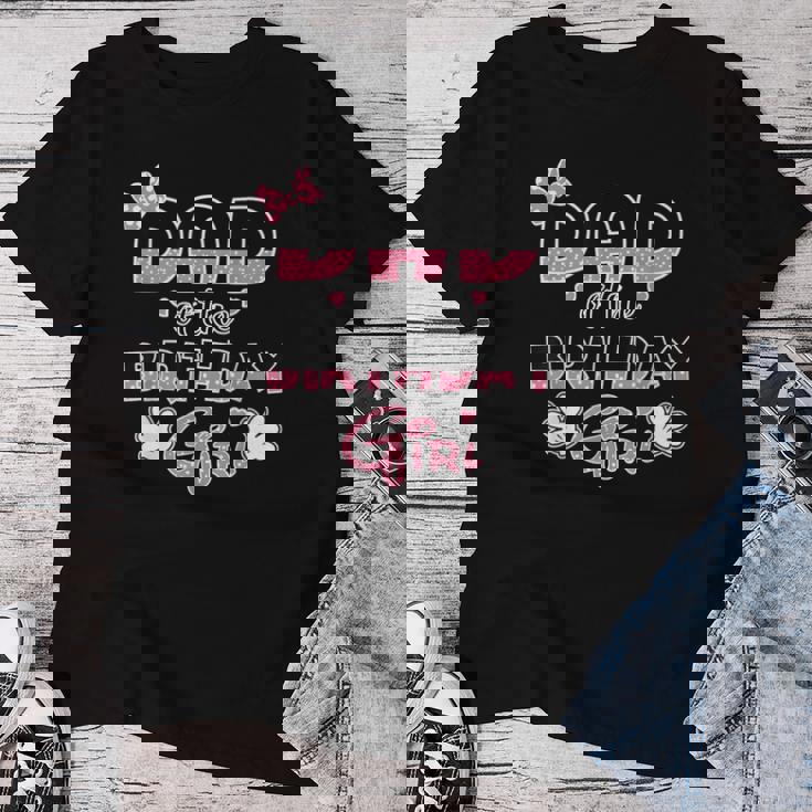 Dad And Mom Of The Birthday Girl Family Matching Party Women T-shirt Unique Gifts