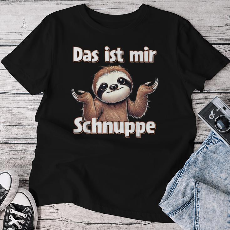 Das Ist Mir Schnuppe Sloth Motif With Sloth T-shirt Frauen Lustige Geschenke