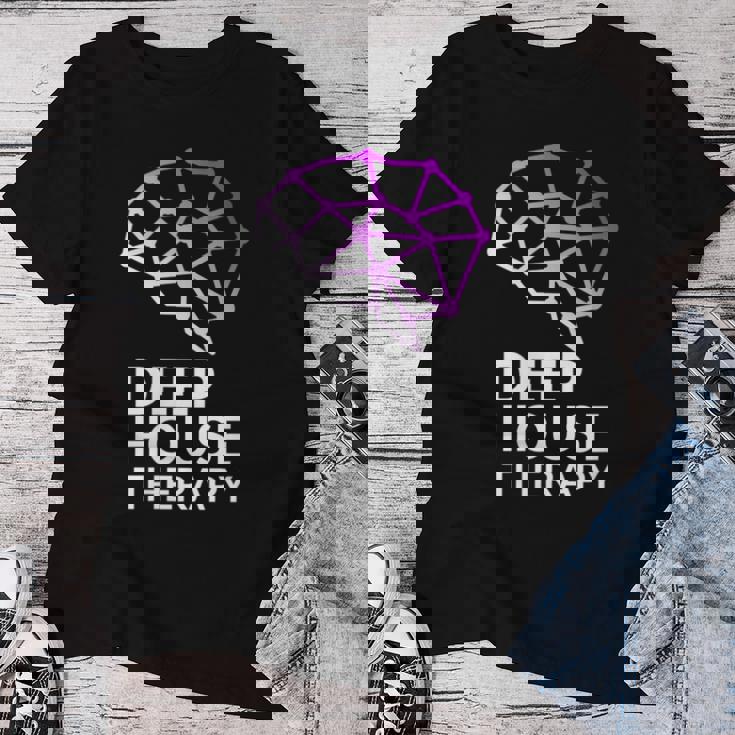 Deep House Therapy House Musique House Tech House Dj Edm T-shirt femme Cadeaux drôles