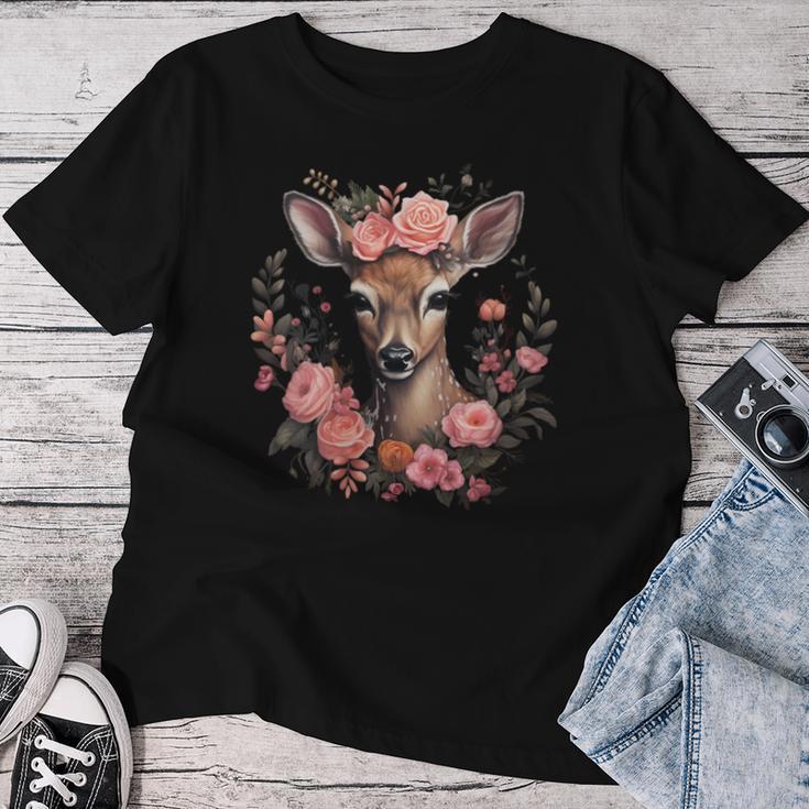 Deer Women's Costume Dirndl Costume With-Neck T-shirt Frauen Lustige Geschenke