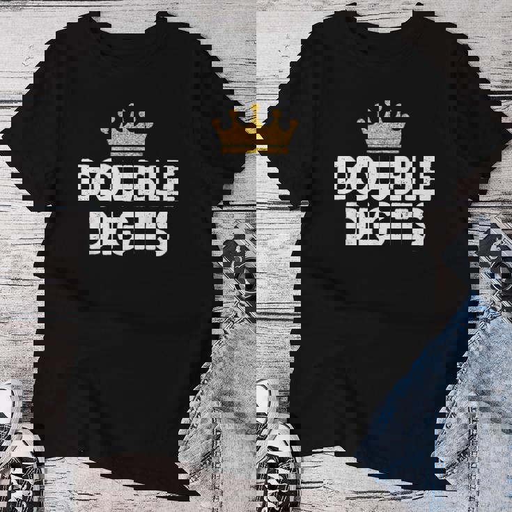Double Digits Crown 10 Year Old 10Th Birthday Girl Camiseta de mujer Regalos divertidos