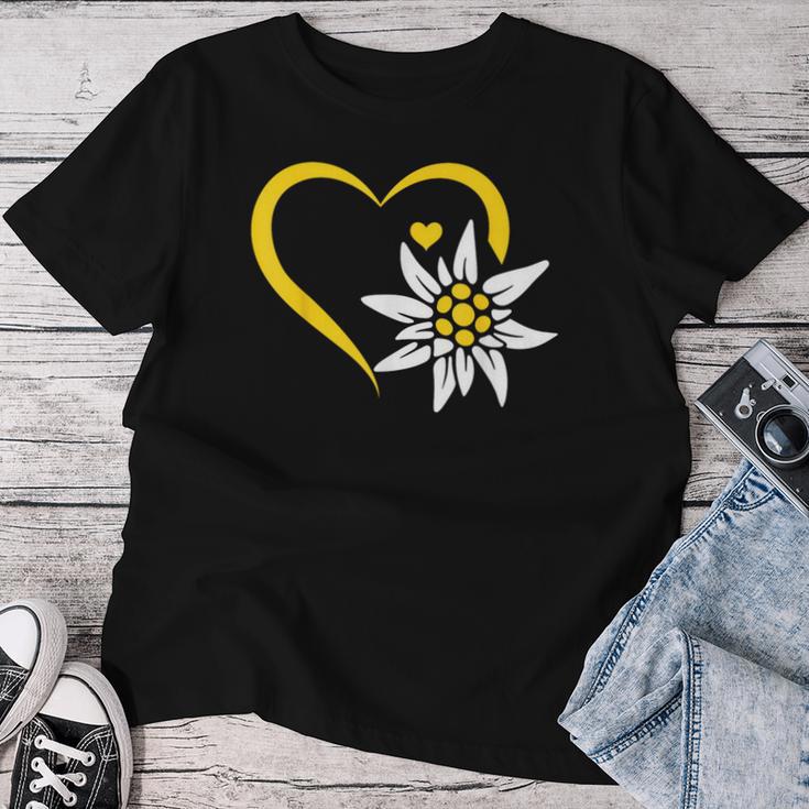Edelweiss Blumenberg Edelweiss Flowers S T-shirt Frauen Lustige Geschenke