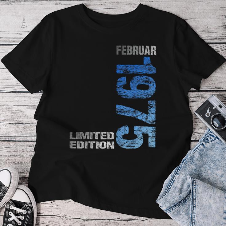 February 1975 Man Woman 50Th Birthday Limited Edition T-shirt Frauen Lustige Geschenke