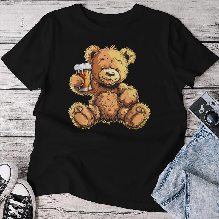 Beer Teddy Bear Costume T-shirt Frauen Lustige Geschenke