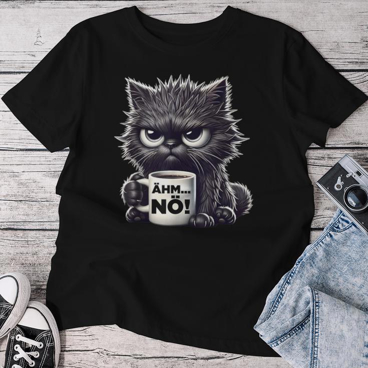 Grimmige Katze Für Arbeitskollegen Cats T-shirt Frauen Lustige Geschenke