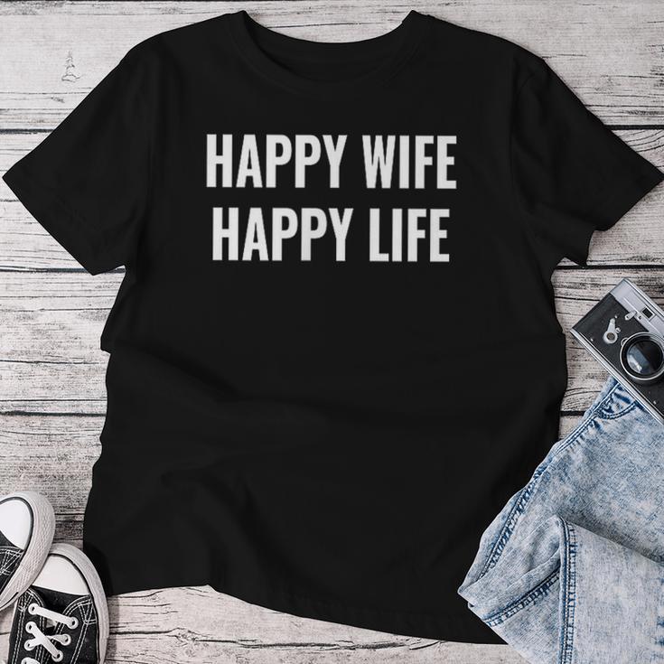 Happy Wife Happy Life Für Gute Ehemänner T-shirt Frauen Lustige Geschenke