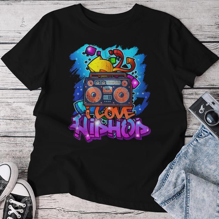 Hiphop Graffiti Music For Boys Girls Freestyle T-shirt Frauen Lustige Geschenke