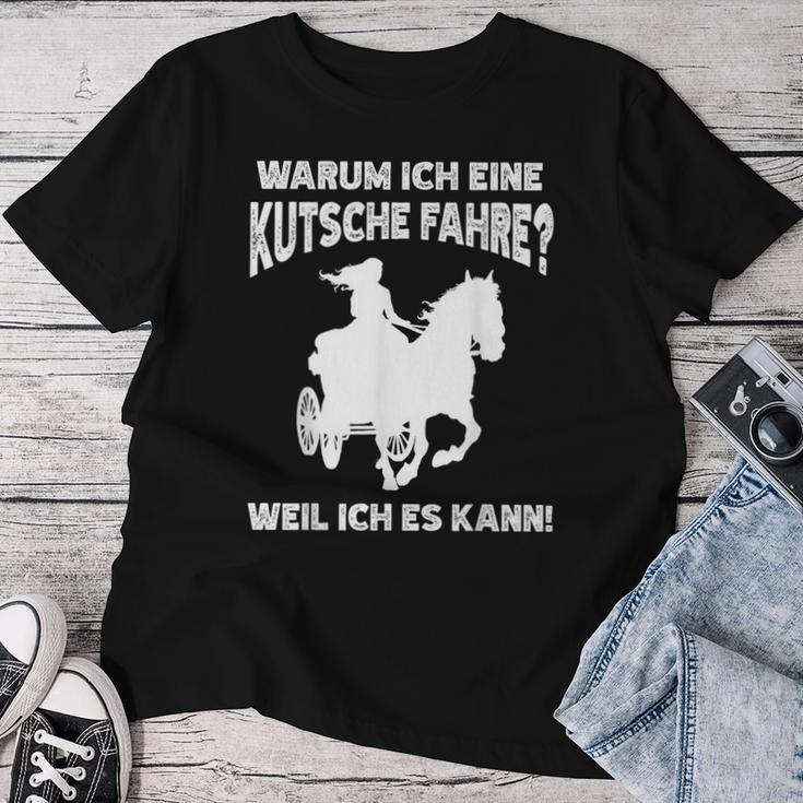 Horse Carriage Driving Carriage Coach T-shirt Frauen Lustige Geschenke