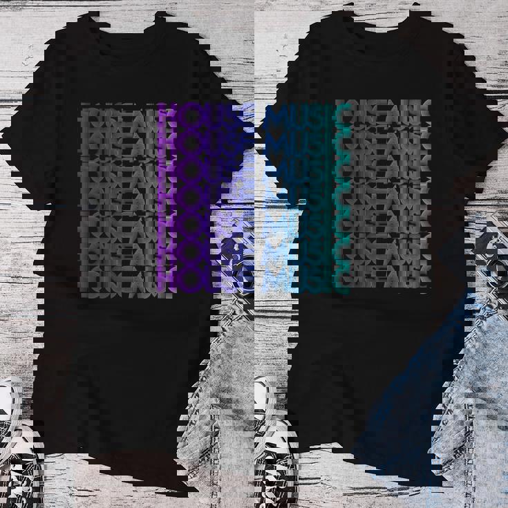 House Musicaporwave Techno House Musique Edm Amoureux Dj T-shirt femme Cadeaux drôles