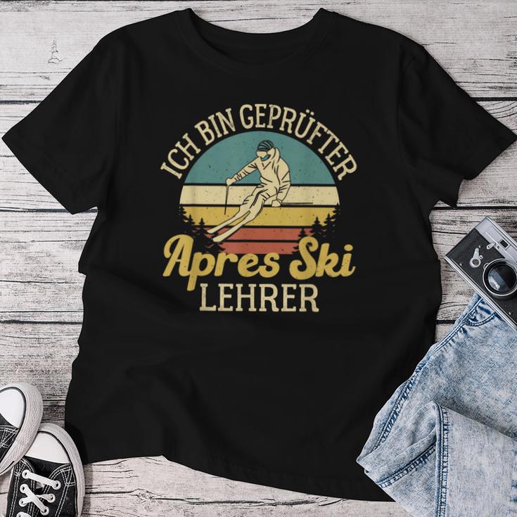 Ich Bin Geprüfter Apres Ski Teacher Huts Party Skiing T-shirt Frauen Lustige Geschenke