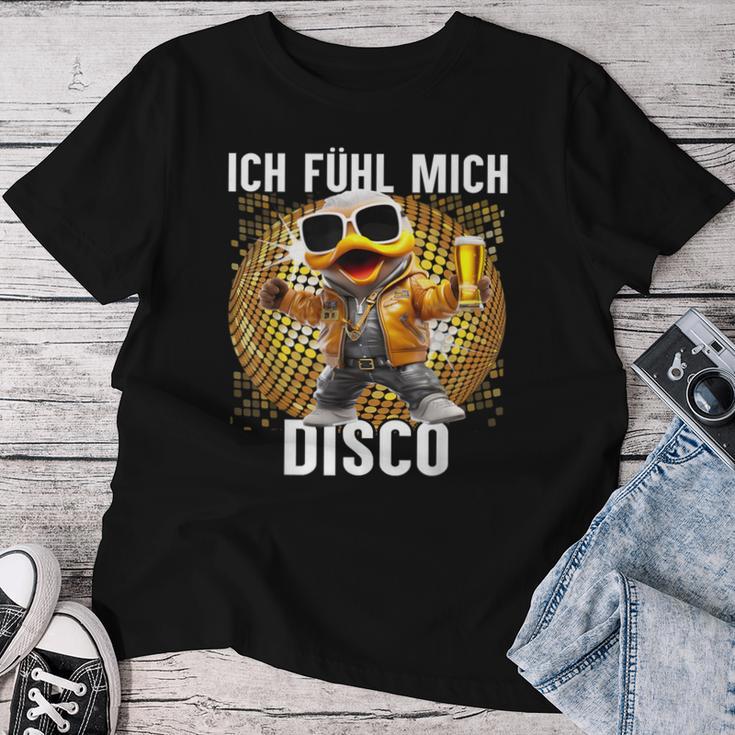 Ich Fühle Mich Disco Disco Duck Apres-Ski Party T-shirt Frauen Lustige Geschenke