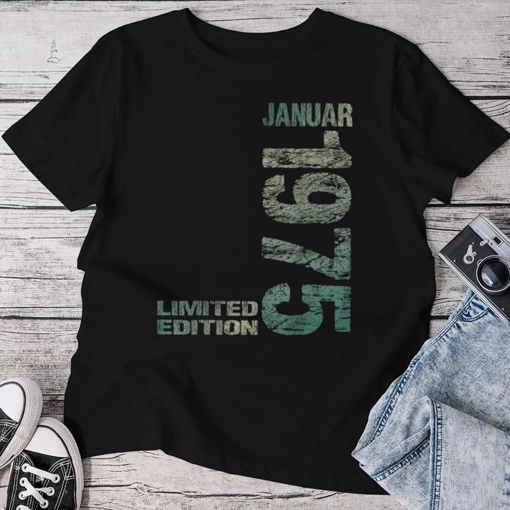 January 1975 Man Woman 50Th Birthday Limited Edition T-shirt Frauen Lustige Geschenke