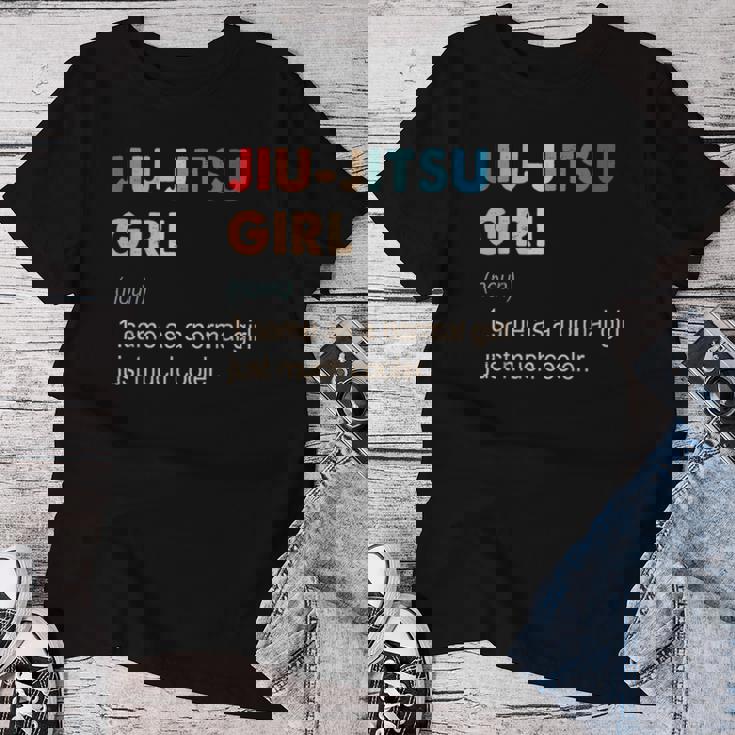Jiu-Jitsu Girl Definition Jiu-Jitsu Regalo Para Niñas Camiseta de mujer Regalos divertidos