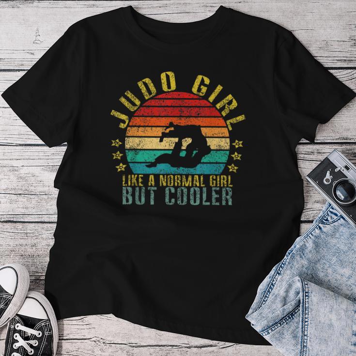 Judo Girl Like A Normal Girl But Cool Retro T-shirt Frauen Lustige Geschenke