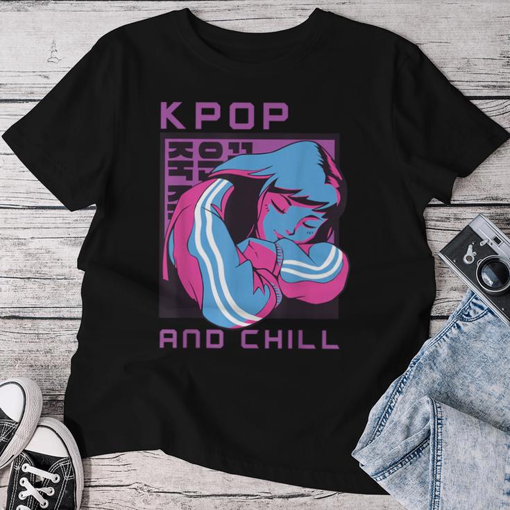 Korean K-Pop And Chill Girl T-shirt Frauen Lustige Geschenke