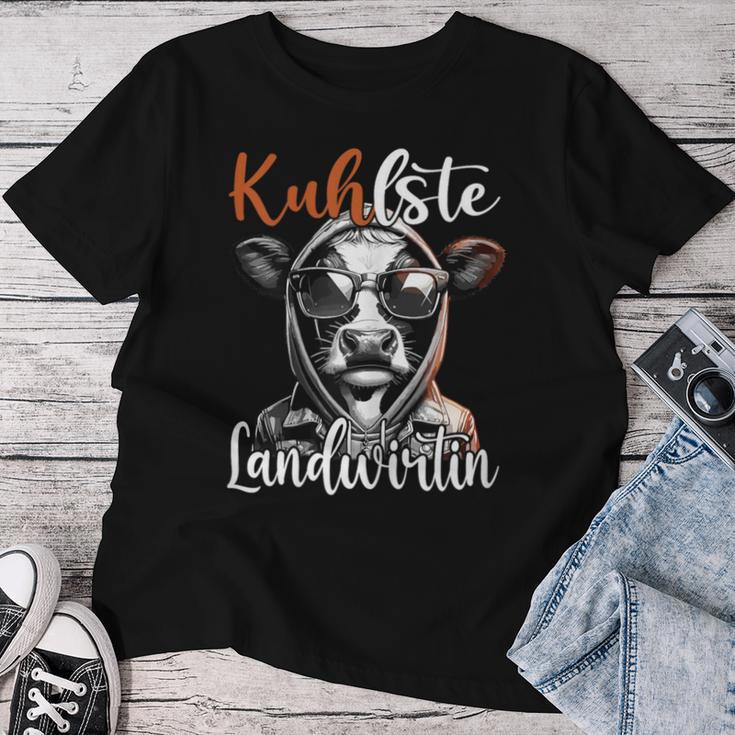 Kuhlste Landwirtin Für Landwirt Women's Farmer Cow T-shirt Frauen Lustige Geschenke