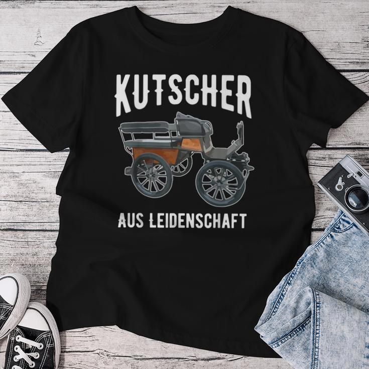 Kutscher Aus Leidenschaft Horse-Drawn Carriage Driving T-shirt Frauen Lustige Geschenke