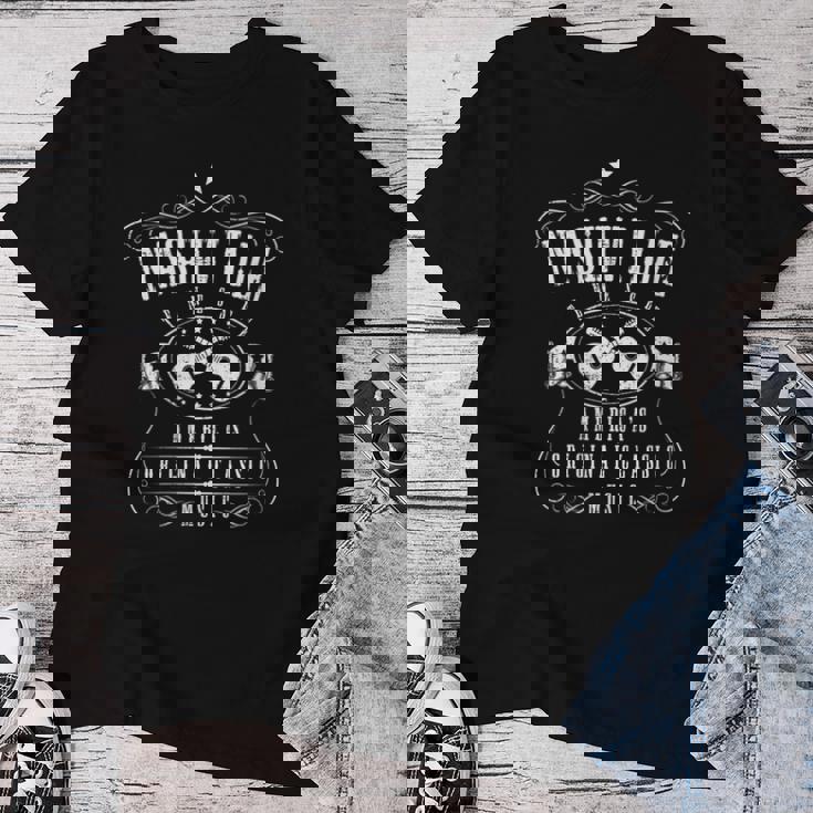 Nashville Tennessee Guitarra Musical Country America Cuello Camiseta de mujer Regalos divertidos