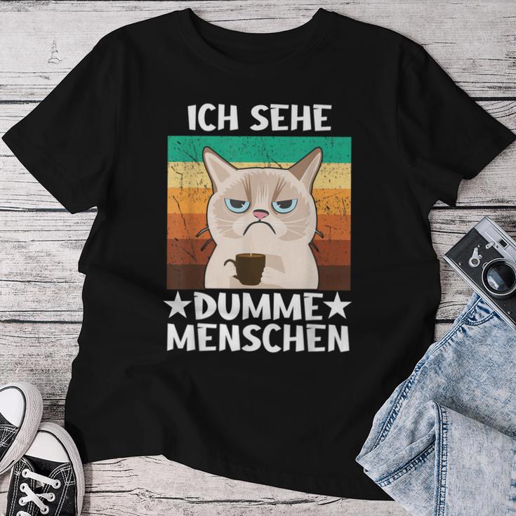 Office Humour Sarcasm Coffee Cat Ich Sehe Dupdy People T-shirt Frauen Lustige Geschenke