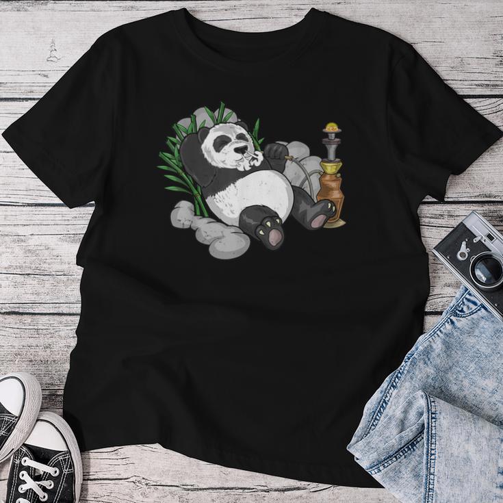 Panda Arabic Hookah Nargileh Shisha Panda Bear T-shirt Frauen Lustige Geschenke