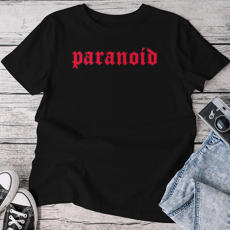 Paranoid Aesthetic Soft Grunge Goth Eboy Egirl T-shirt Frauen Lustige Geschenke