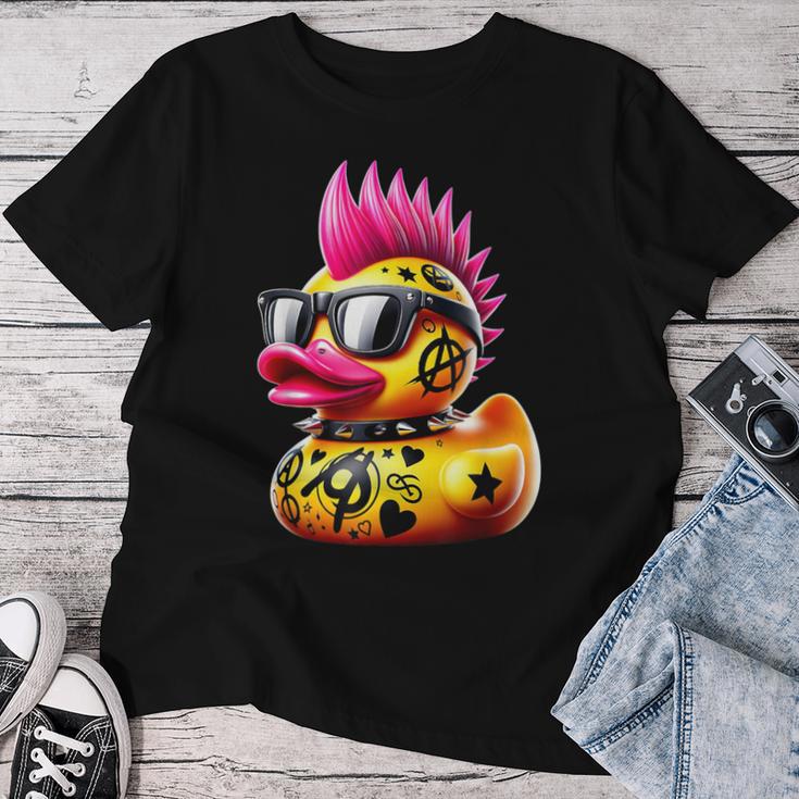 Punk Duck Duckling Punk Rocker Animal Lover T-shirt Frauen Lustige Geschenke