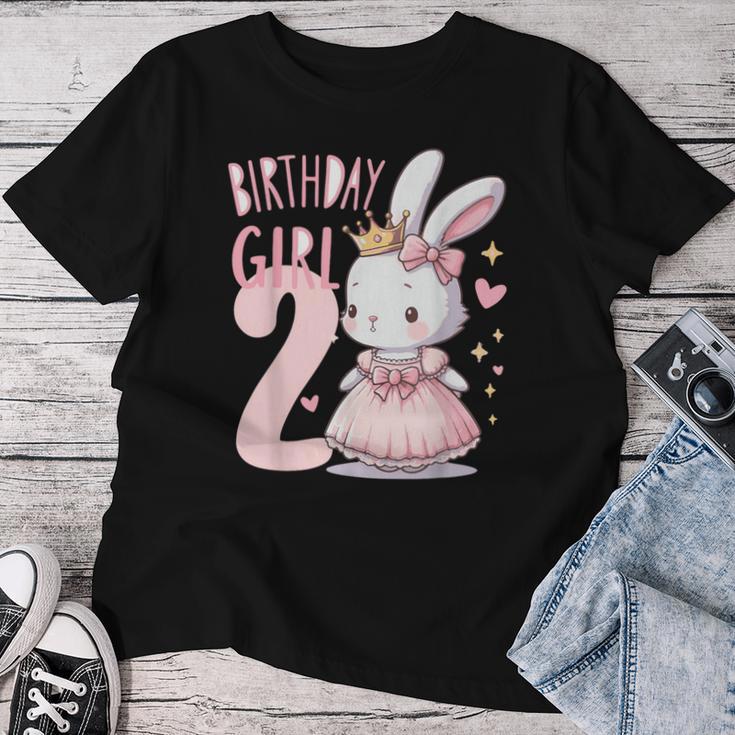 Rabbit Princess Children's Birthday 2 Years Girls Pink T-shirt Frauen Lustige Geschenke