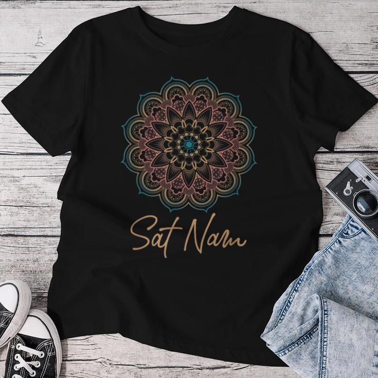 Sat Nam Mandala Kundalini Yoga T-shirt Frauen Lustige Geschenke