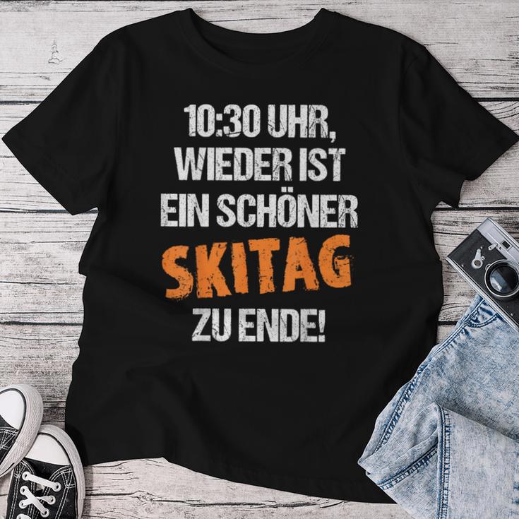 Schöner Skiag Zu Ende Ski Holiday Winter Holiday T-shirt Frauen Lustige Geschenke