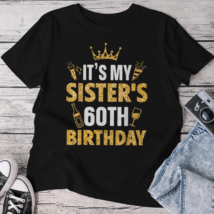 Schwester Es Ist Der 60 Geburtstag Meiner Schwester 1965 60 Jahre Alt T-shirt Frauen Lustige Geschenke