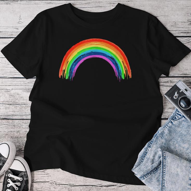 Simple Retro Rainbow Beautiful Colours T-shirt Frauen Lustige Geschenke