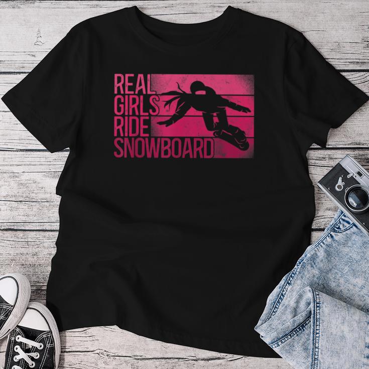 Snowboard Snowboardintage Girls Ride T-shirt Frauen Lustige Geschenke