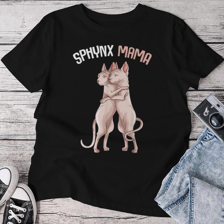 Sphynx Mama Cat Sphinx Naked Cat Cat Lovers S T-shirt Frauen Lustige Geschenke