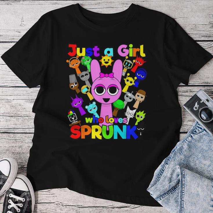 Sprunki Girls Fan Just A Girl Who Loves Sprunki Beats T-shirt Frauen Lustige Geschenke