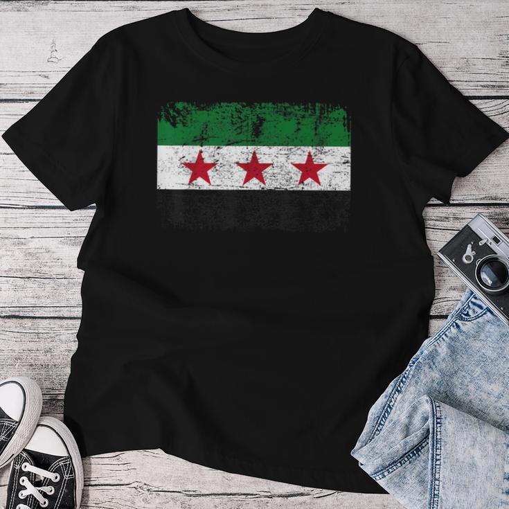 Syria Syria Flag Women's Children's Syria T-shirt Frauen Lustige Geschenke