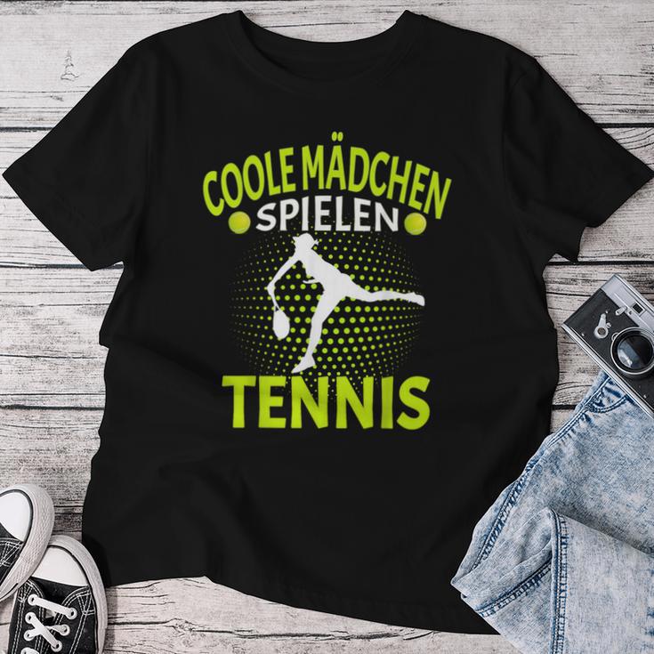 Tennis Player Cool Girls Playing Tennis T-shirt Frauen Lustige Geschenke