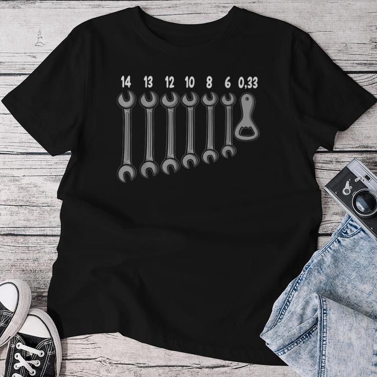 Tool And Bottle Opener Saufen Fun Beer T-shirt Frauen Lustige Geschenke