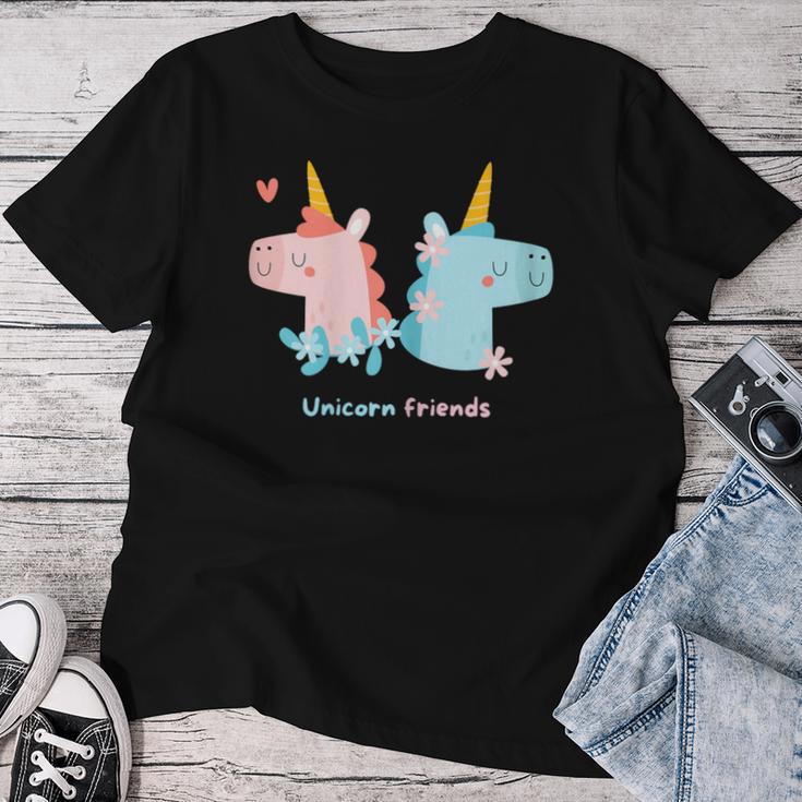 Unicorn Friends Einhorn Freunde Mädchen Kinder T-shirt Frauen Lustige Geschenke