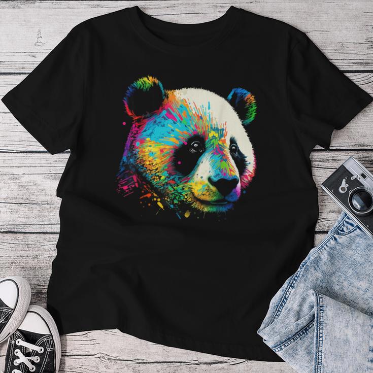 Watercolor Panda T-shirt Frauen Lustige Geschenke