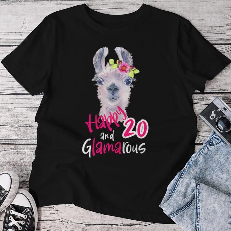 Women's 20Th Birthday 20S Birthday Decoration Lama T-shirt Frauen Lustige Geschenke