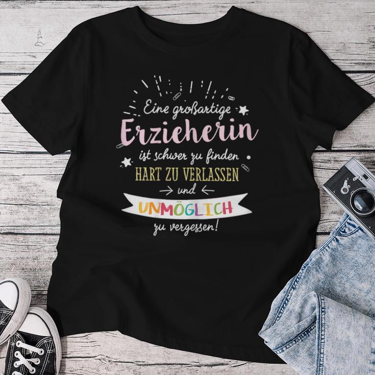 Women's Great Teacher Farewell Kita S T-shirt Frauen Lustige Geschenke