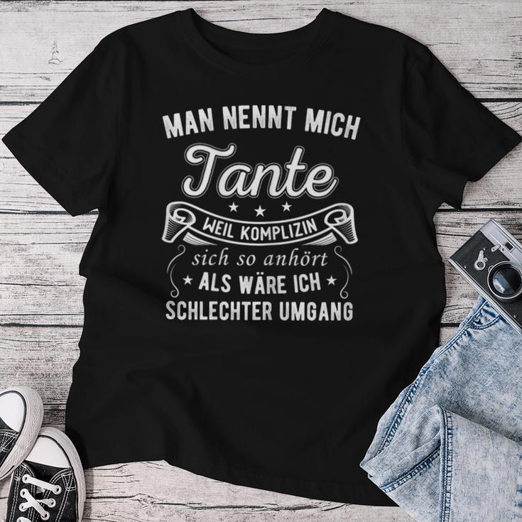 Women's Man Nennt Mich Aunt Aunt Relationship Saying T-shirt Frauen Lustige Geschenke