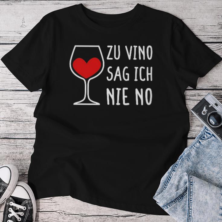 Women's Zuino Sag Ich Nie No Wine Drinker Women's Decorative Winemaker Wine T-shirt Frauen Lustige Geschenke