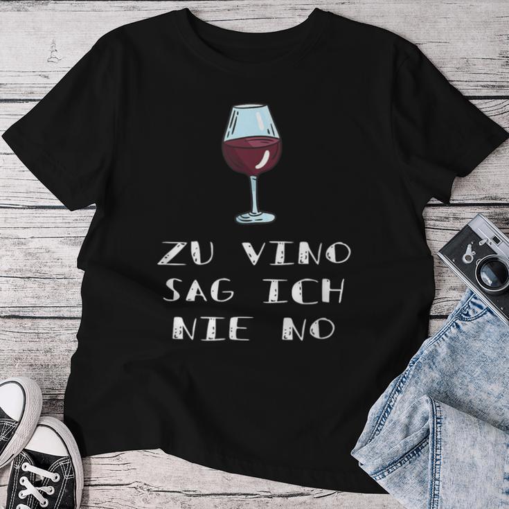 Zuino Sag Ich Nie No Wine Saying Wine Drinker T-shirt Frauen Lustige Geschenke