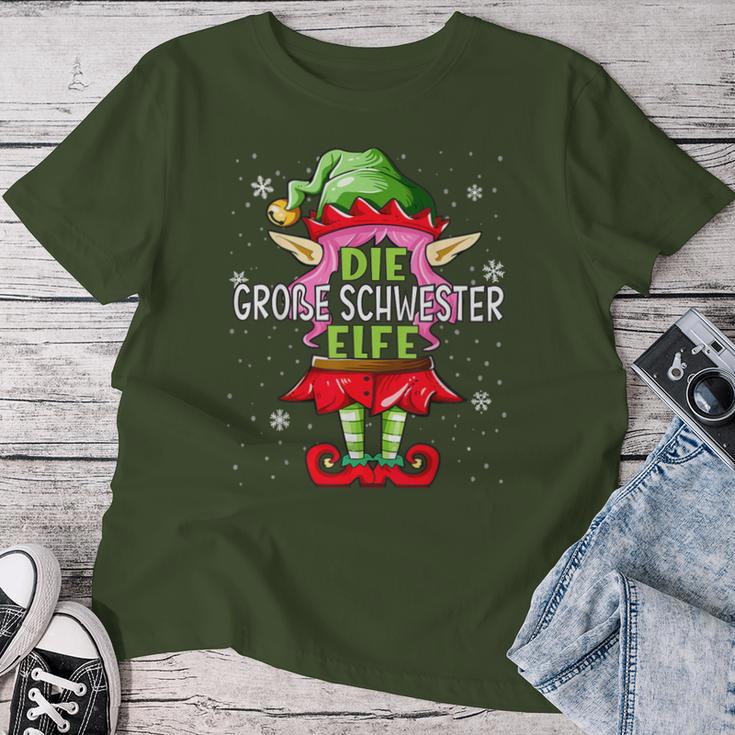 Big Sister Elf Christmas Family Christmas T-shirt Frauen Lustige Geschenke