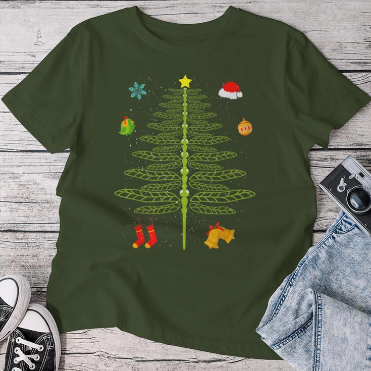 Christmas Dragonfly Christmas Tree Dragonfly Christmas T-shirt Frauen Lustige Geschenke