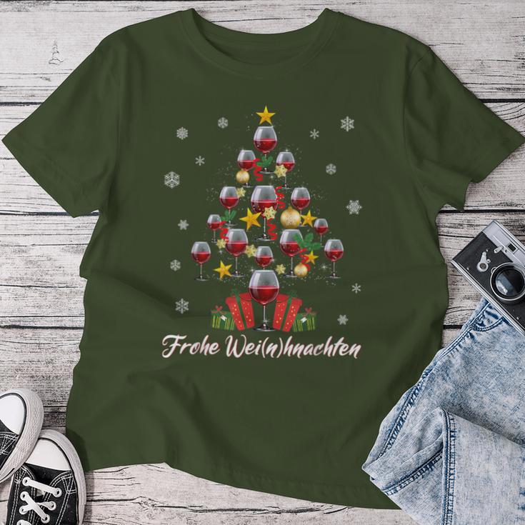 Christmas Outfit Women's Christmas Wine Christmas T-shirt Frauen Lustige Geschenke