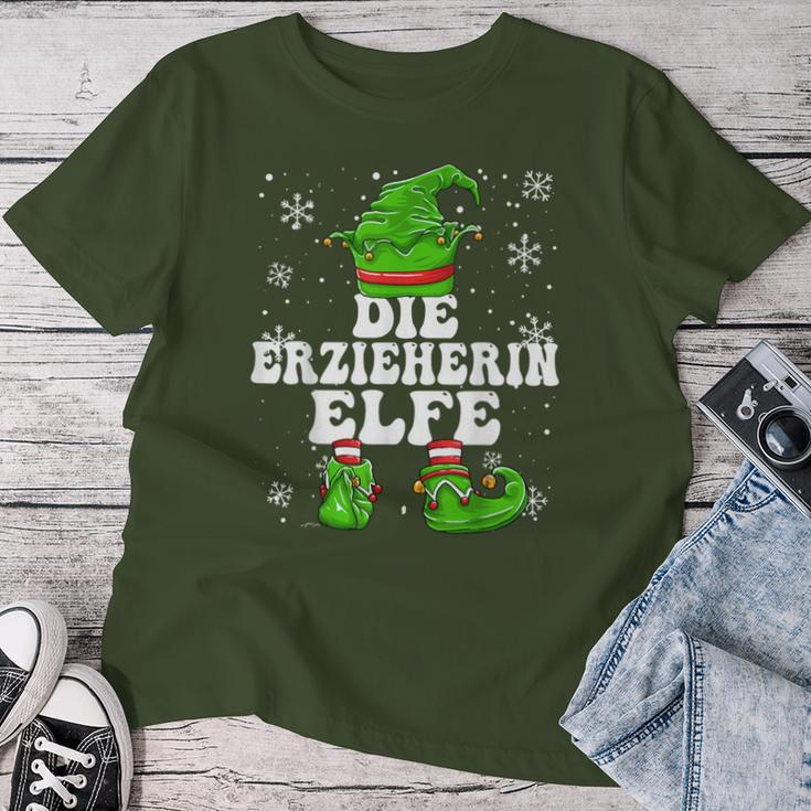 Educator Elf Women's Elf Christmas T-shirt Frauen Lustige Geschenke